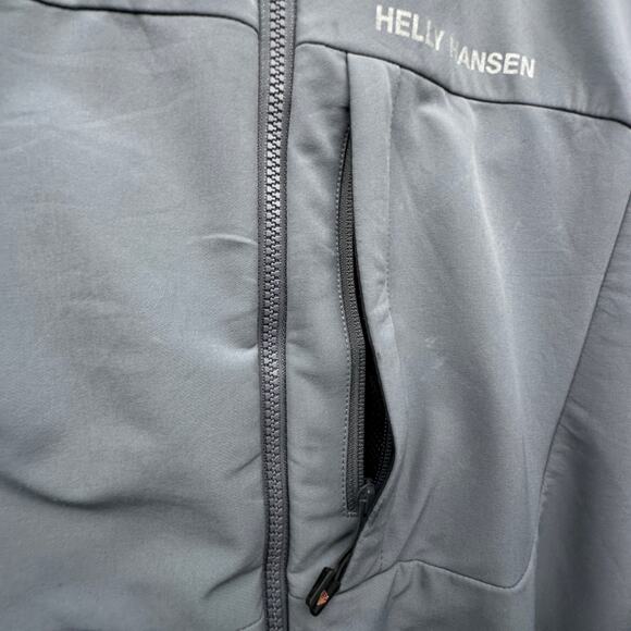 Helly Hanson Odin Expert Series Softshell Full Zip Gray Jacket Mens XXL Logo - Picture 14 of 16